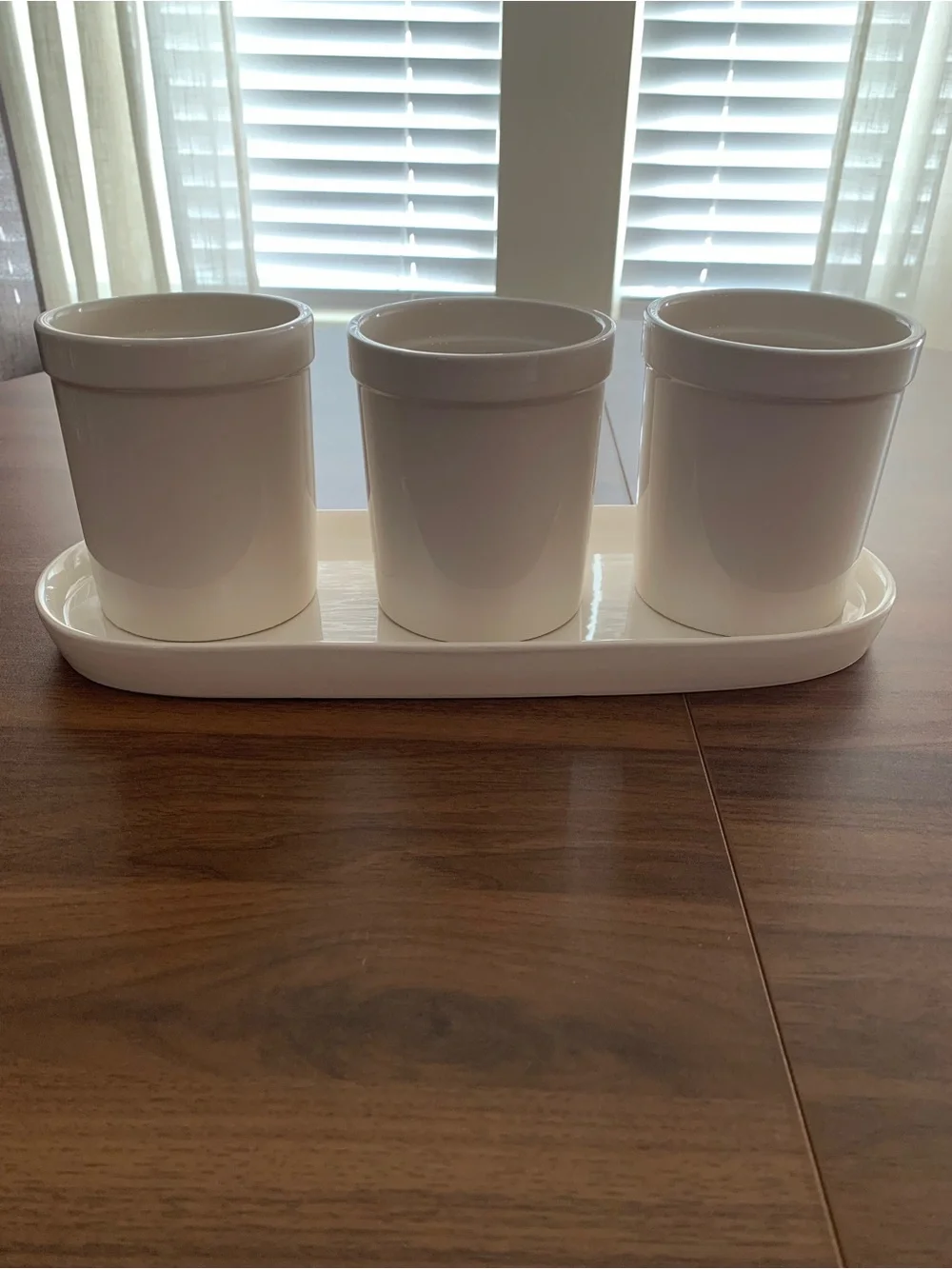 💙Rae Dunn Icon Collection Utensil Holder with Tray Set ⭐️RETIRED⭐️